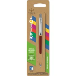 Kuglepen Parker Jotter 55% recycled blister rød