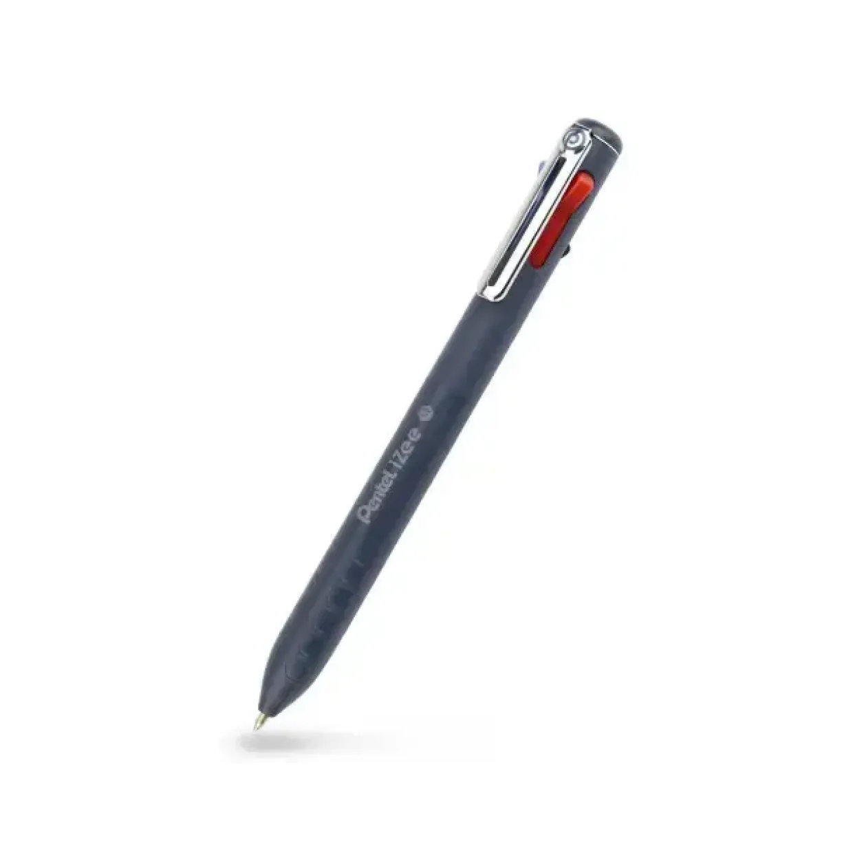 Kuglepen Pentel BXC470DC IZEE sort, rød, grøn, blå 1mm m. metal clip - 12 stk
