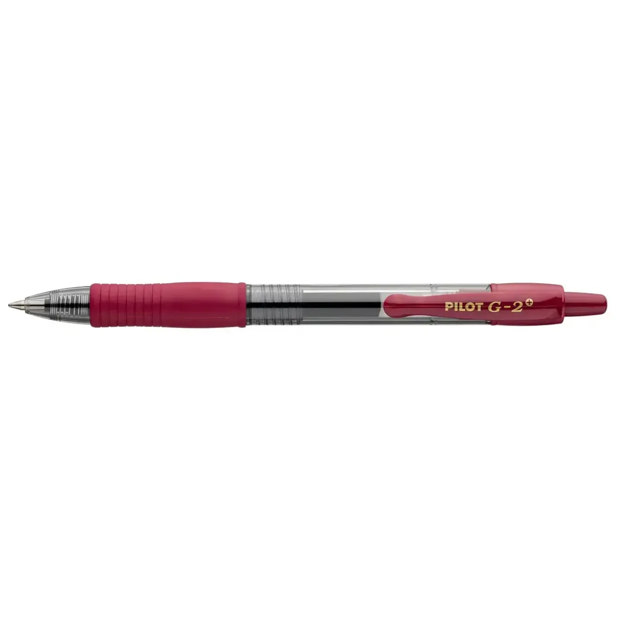 Kuglepen, Pilot Gelpen, G-2, Plus Begreen, m/klik, 0,7, bordeaux - Køb minimum 12 stk.