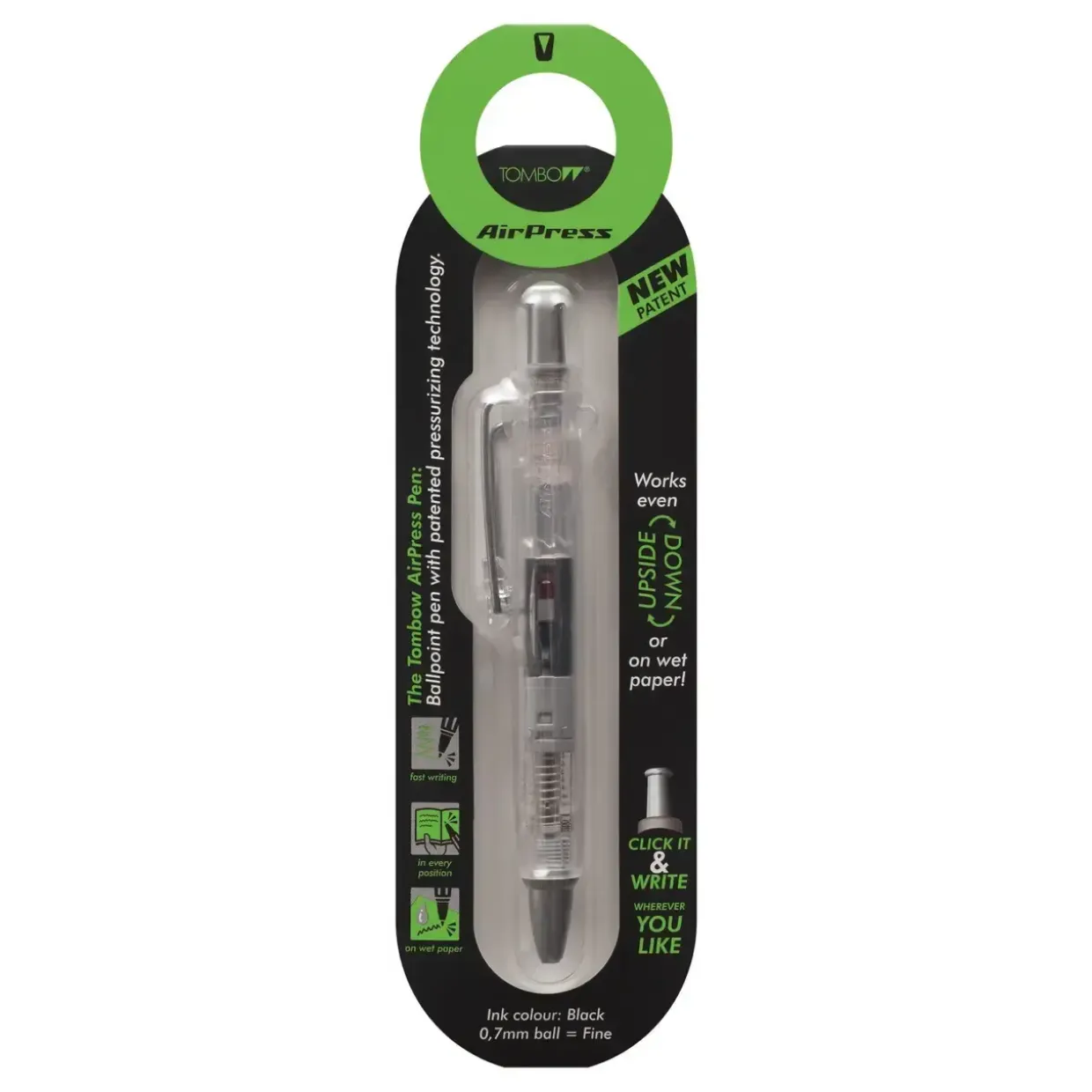 Kuglepen - Tombow AirPress 0.7mm transparent
