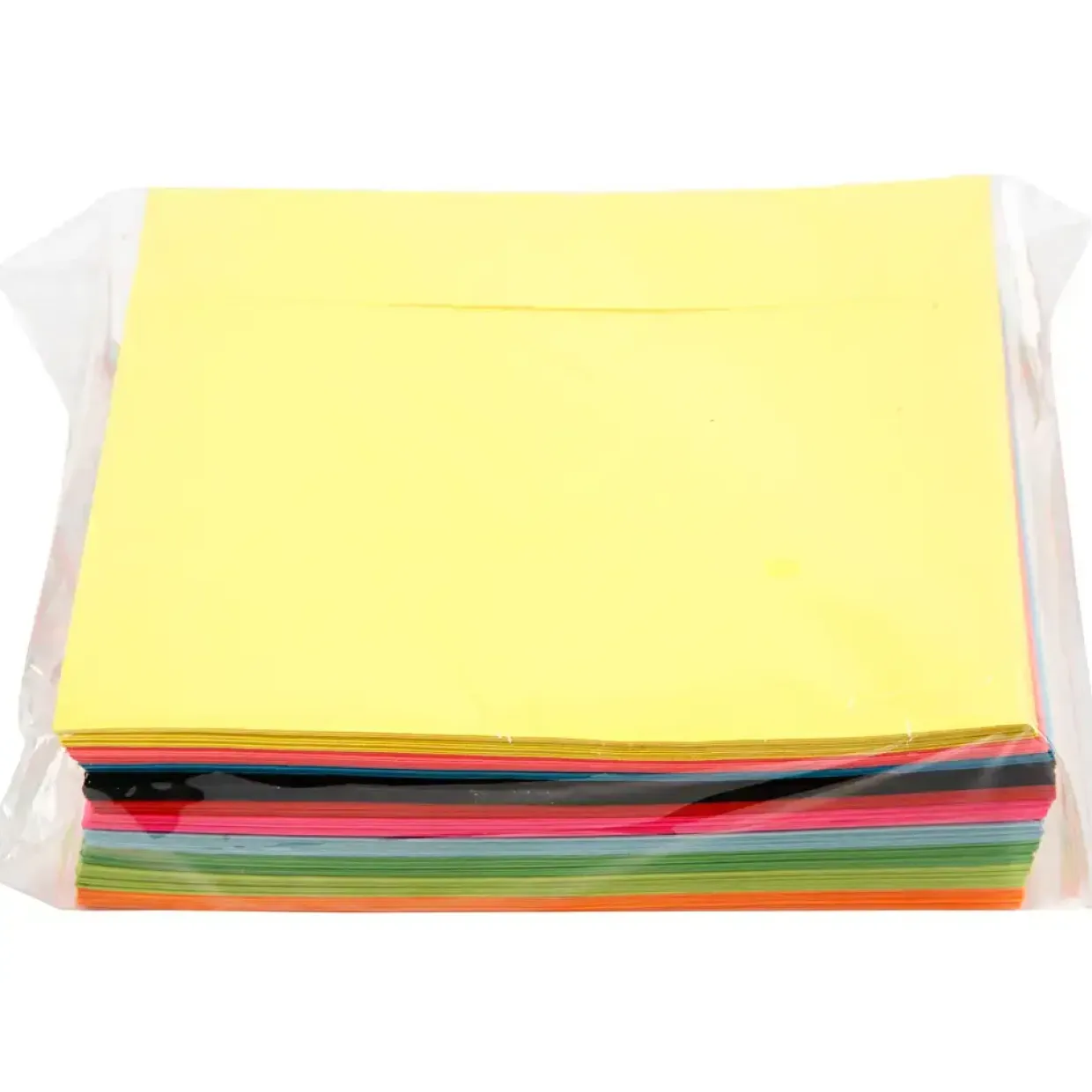Kuverter - Kvadratiske 16x16 cm - 80 g - Ass. farver - 50 stk
