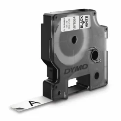 Labeltape Dymo D1 ekstra stærk 12mmx5,5m sort på hvid