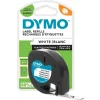 Labeltape - Dymo LetraTag Plastik - 12 mm x 4m - Hvid