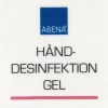 Label til dispenser, 4x4cm, rød, hånddesinfektion gel