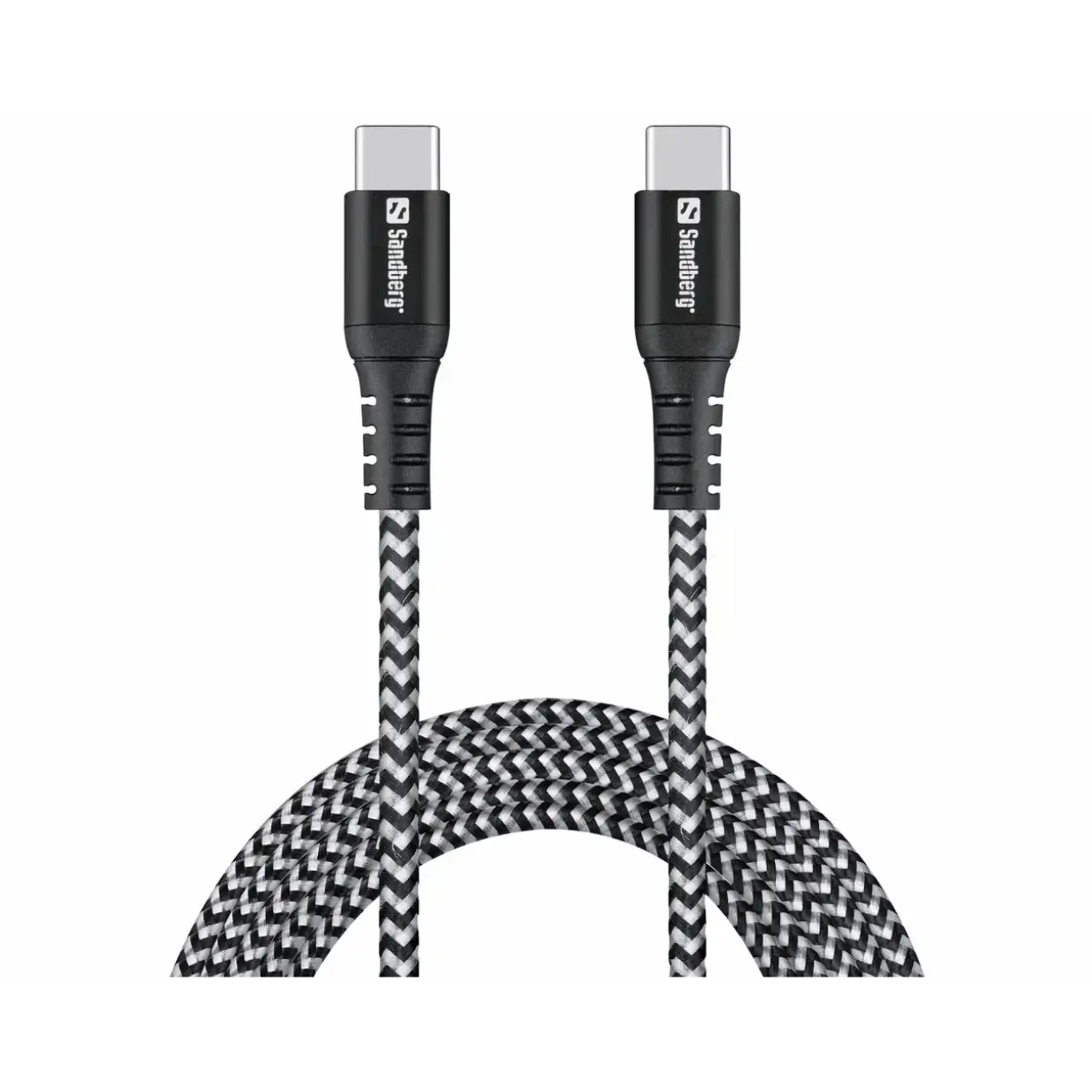 Ladekabel - Sandberg - Survivor - USB-C - 2M - 100W - Sort