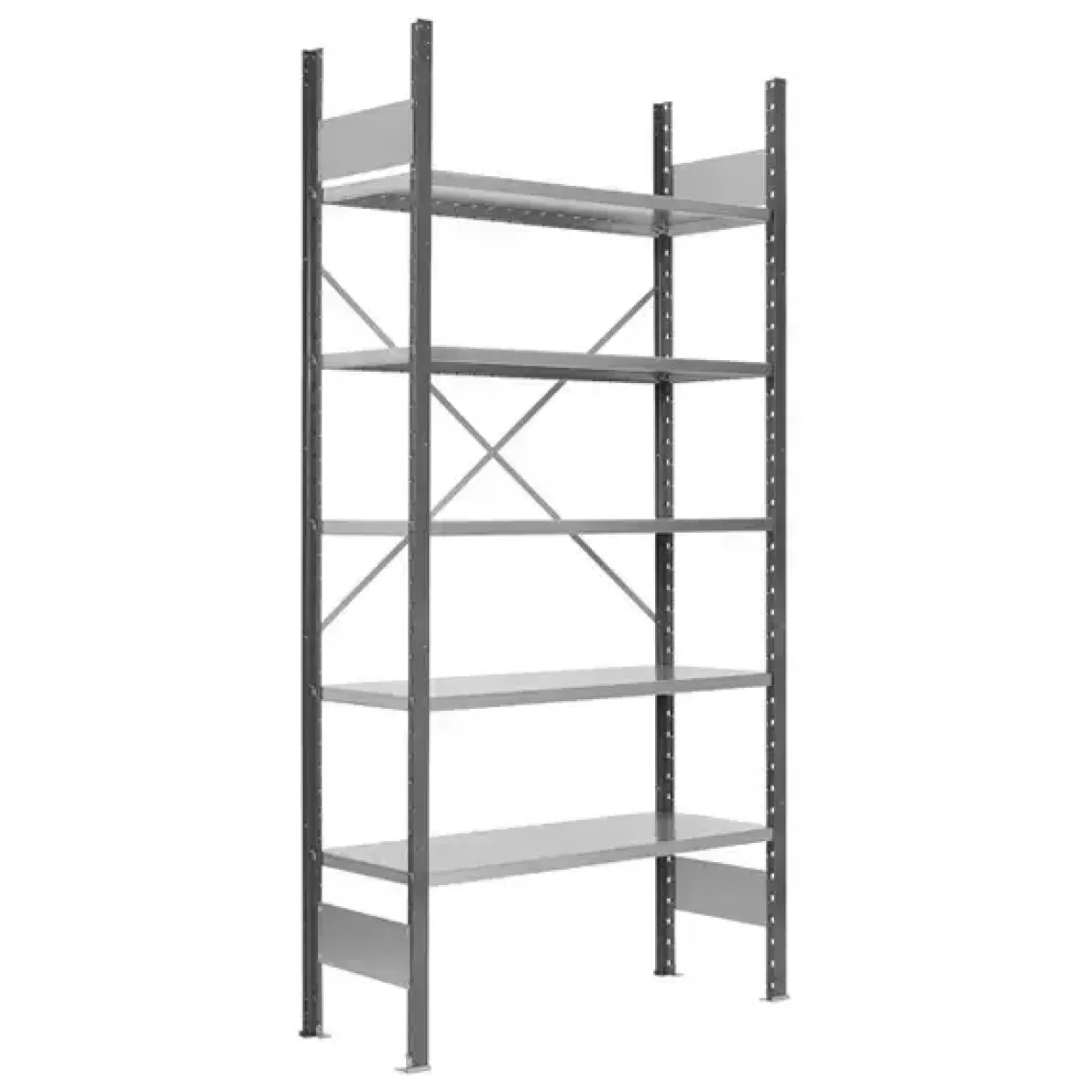 Lagerreol V06 Startsektion 2100x300 mm Åben / Galv