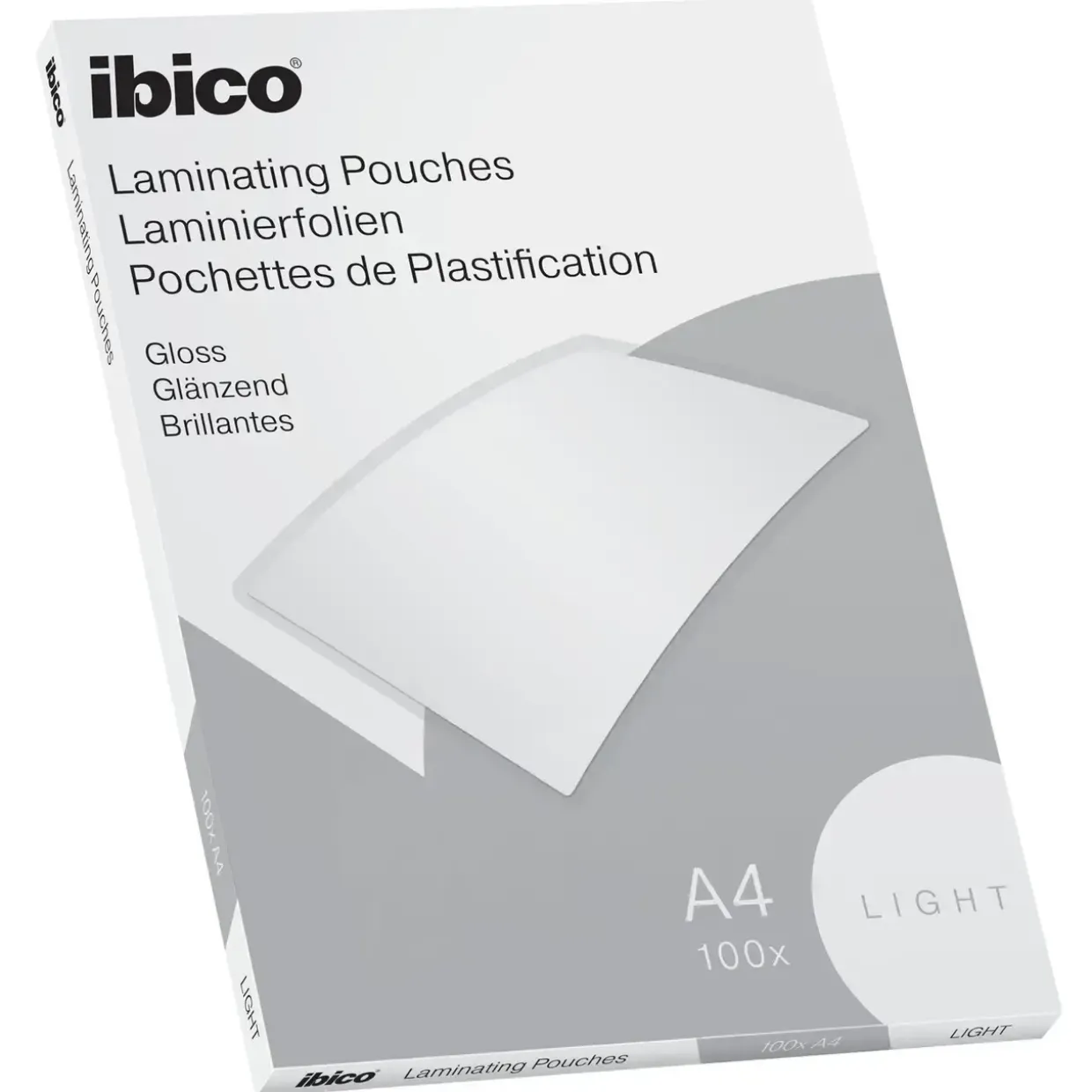Lamineringslommer A4 - Ibico Basic Light 80 my - 100 stk