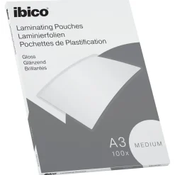 Lamineringslommer A3 Ibico basic medium 100my 100stk