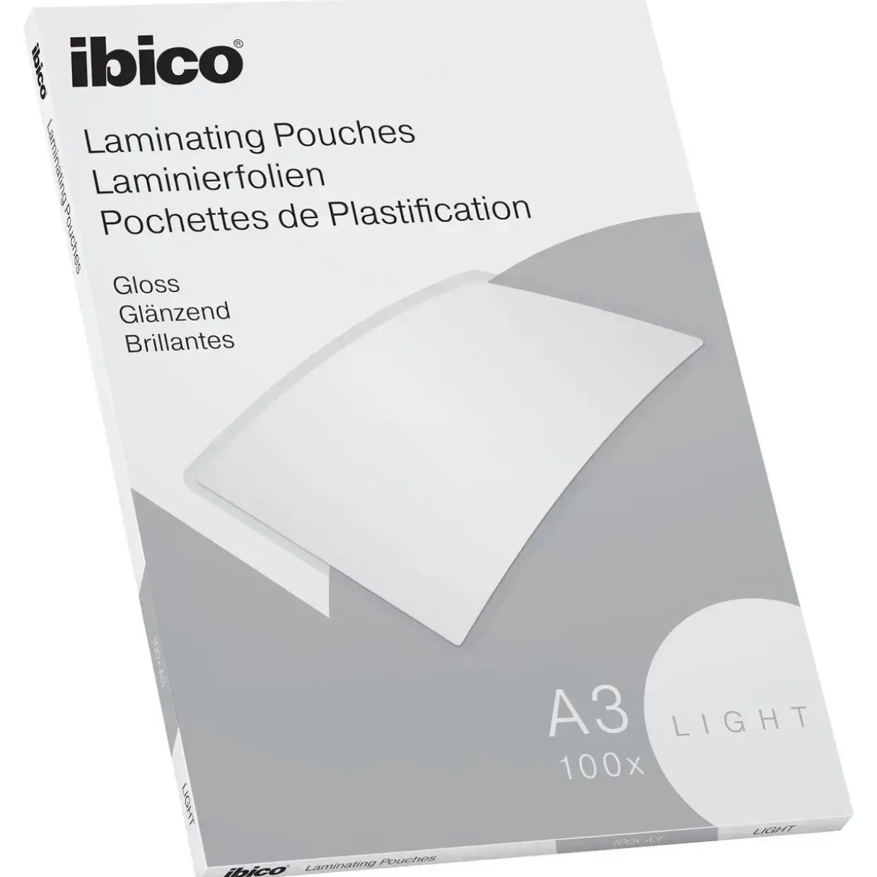 Lamineringslommer A3 Ibico basic light 80my 100stk