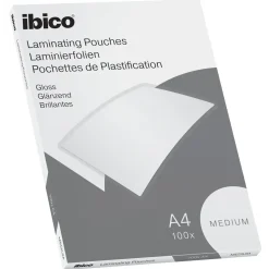 Lamineringslommer A4 Ibico basic medium 100my - 100 stk