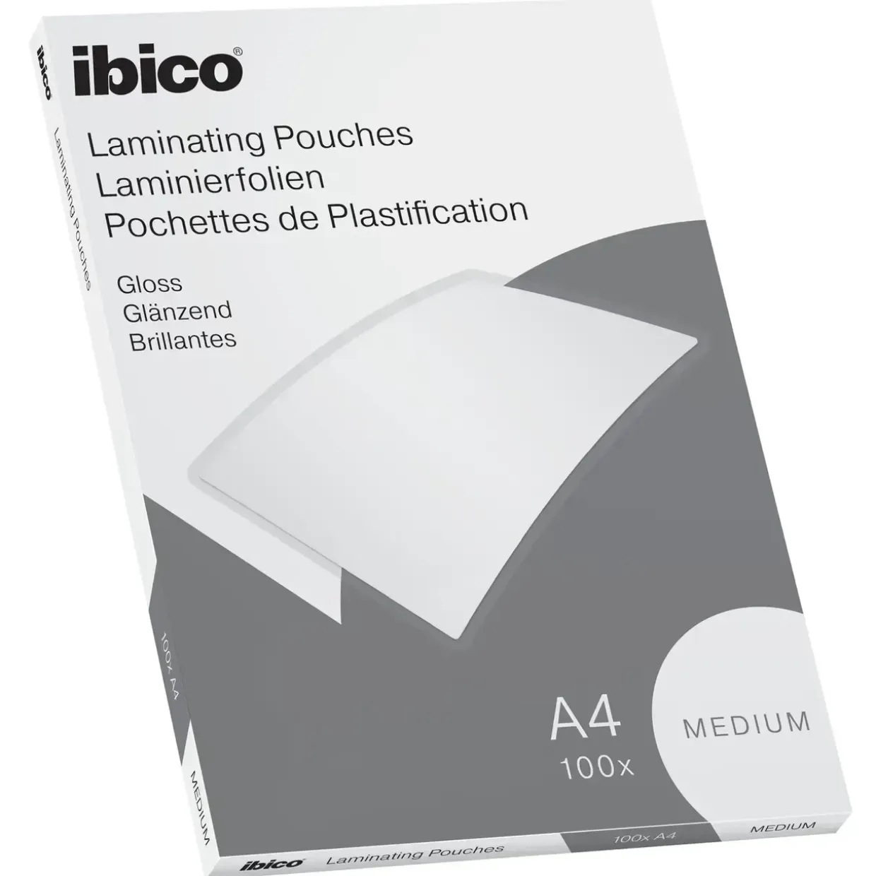 Lamineringslommer A4 Ibico basic medium 100my - 100 stk