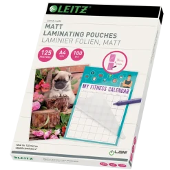 Lamineringslommer Leitz mat A4 125 mic | 100 stk