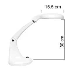 Lampe med forstørrelsesglas Unilux Mini Zoom LED lampe hvid