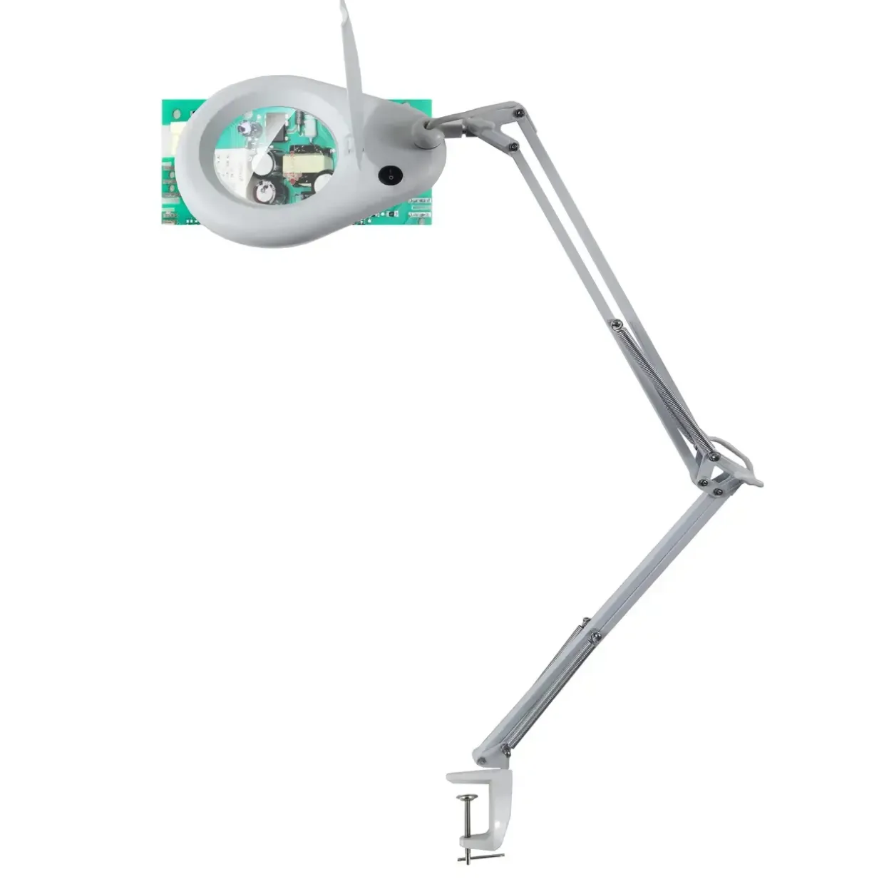 Lampe med lup Unilux Zoom hvid