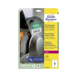 Laseretiket Avery L7914-10 ekstrem slidstærk 99,1x67,7mm 10ark á 8 etiketter