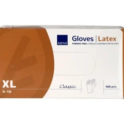 Latexhandsker pudderfri ABENA Classic XL nature - 100 stk