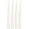 LED juletræslys, H: 15,5 cm, diam. 14 mm, hvid, 4stk.