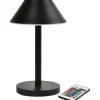 LED lampe, Duni Cordless Zelda, 21cm, Ø12cm, sort - 6 stk