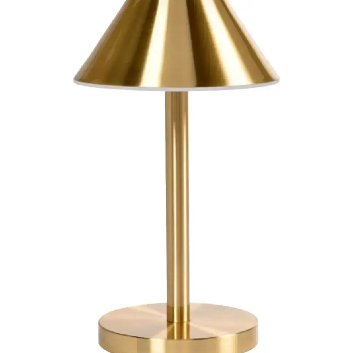 LED lampe, Duni Cordless Zelda, 21cm, Ø12cm, guld - 6 stk