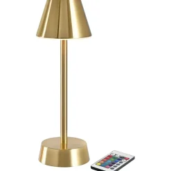 LED lampe, Duni Cordless Zelda, 32cm, Ø10,3cm, guld - 6 stk