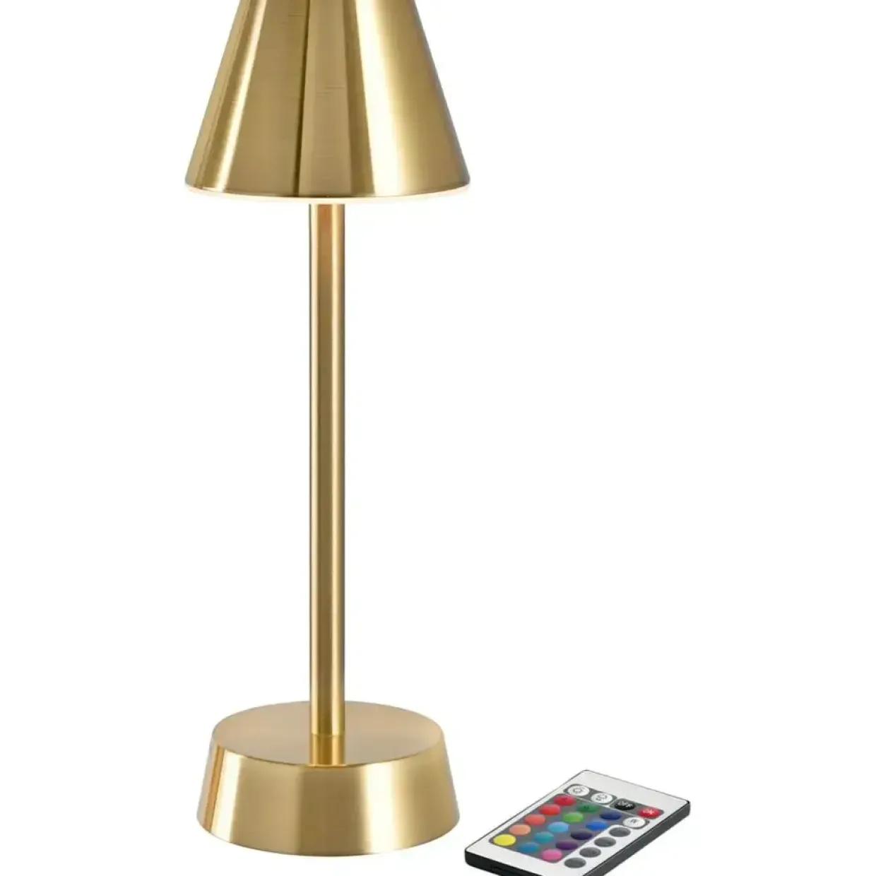 LED lampe, Duni Cordless Zelda, 32cm, Ø10,3cm, guld - 6 stk