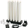 LED lys - Duni - Genopladelige - Hvid - 27,8 cm - 10 stk