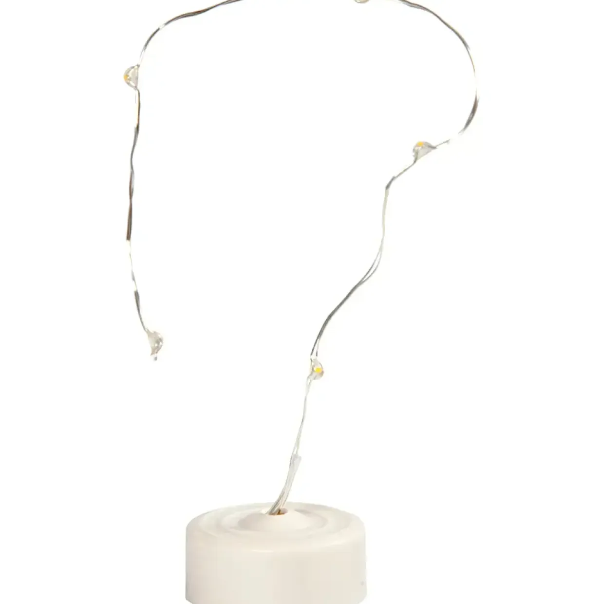 LED lyskæde sølv Længde 27 cm - 1 stk