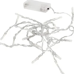 LED Lyskæde - Transparent 3,15 m - Batteridrevet - 20 LED