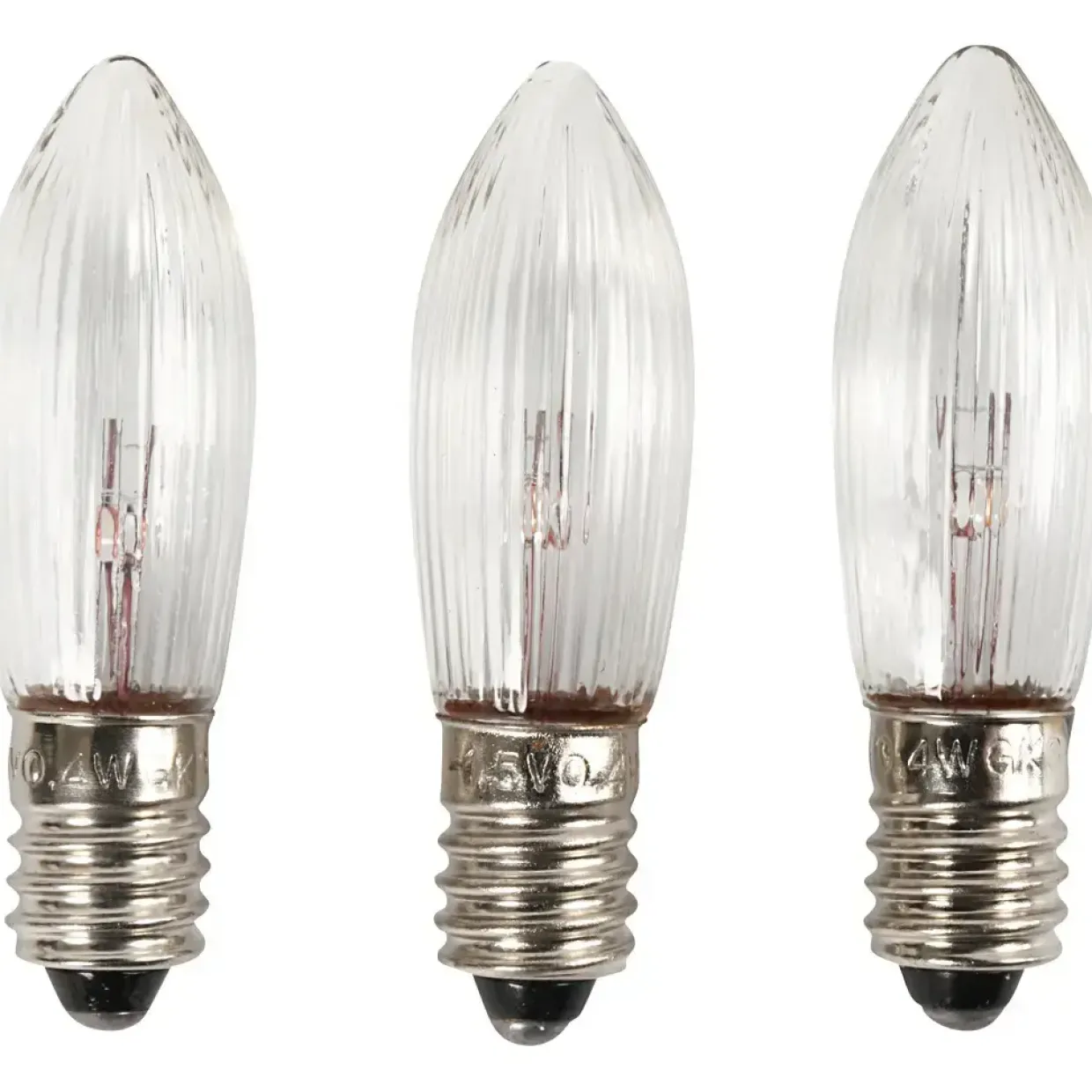 LED pærer - H: 45 mm diam. 15 mm - 3stk.