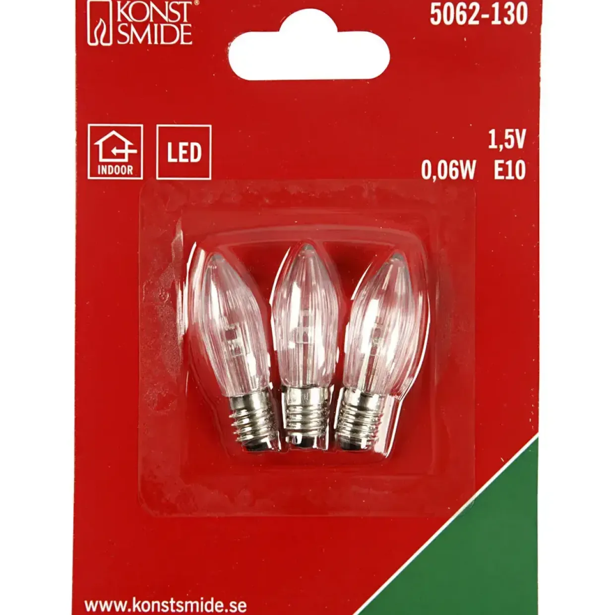 LED pærer - H: 45 mm diam. 15 mm - 3stk.