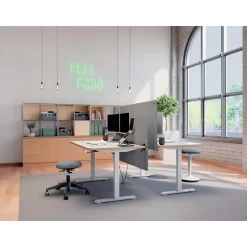 Leitz Bordplade t/sidde/ståbord 140x80cm Ergo hvid