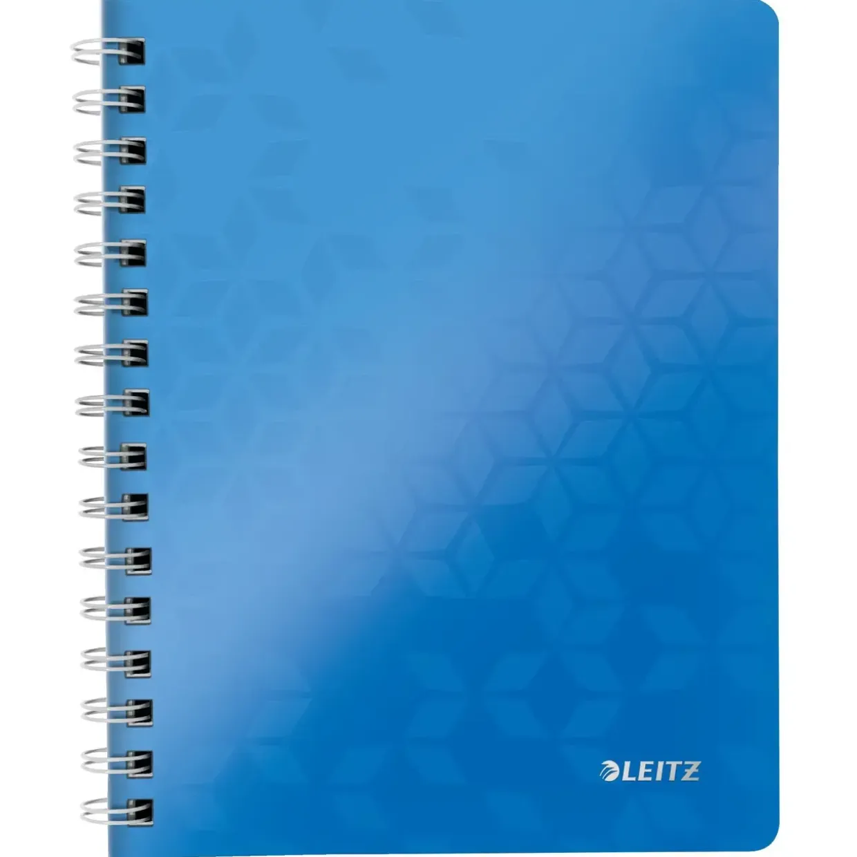 Leitz Notesbog WOW PP A5 m/hul lin. 80 ark blå - Køb minimum 6 stk.