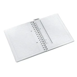 Leitz Notesbog WOW PP A5 m/hul lin. 80 ark blå - Køb minimum 6 stk.
