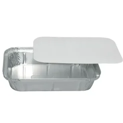 Låg – Abena Cater-Line – 22×17 cm – hvid – pap/aluminium – 500 stk