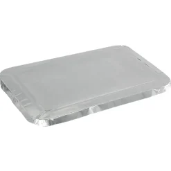 Låg til bespisningsbakke 22,7x17,8cm aluminium forformet til hovedretsbakker - 1000 stk