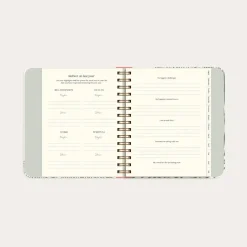 Life Planner - 216 x 190mm - Decor Green flow - 2026/2027 - Mayland - 93123827