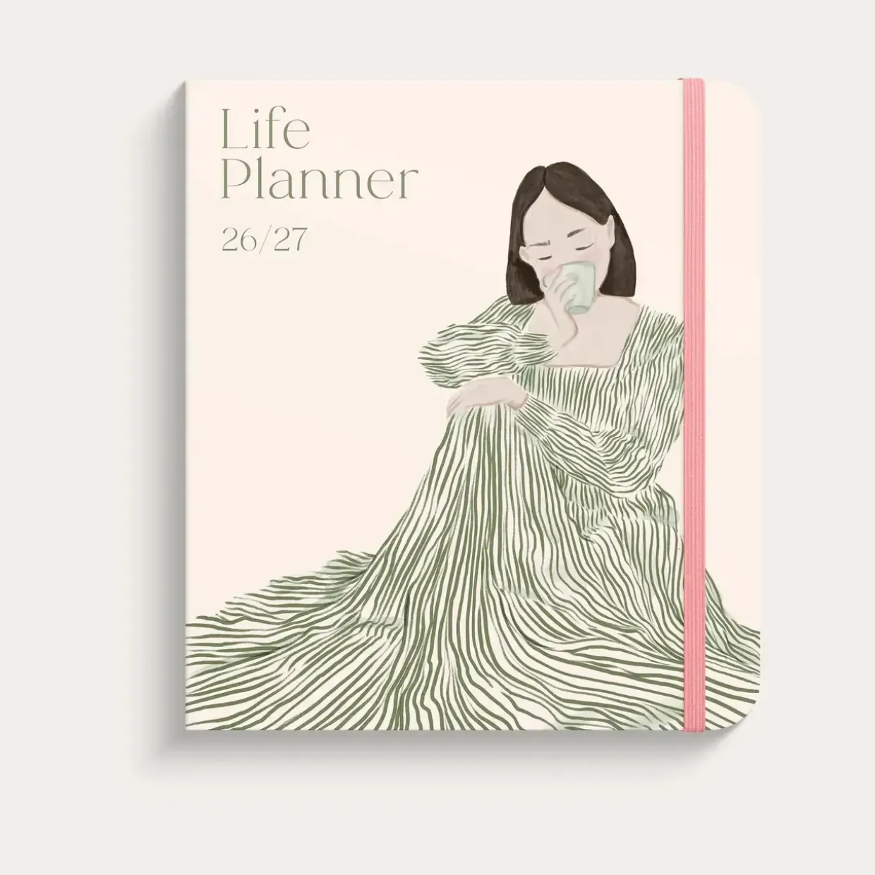 Life Planner - 216 x 190mm - Decor Green flow - 2026/2027 - Mayland - 93123827