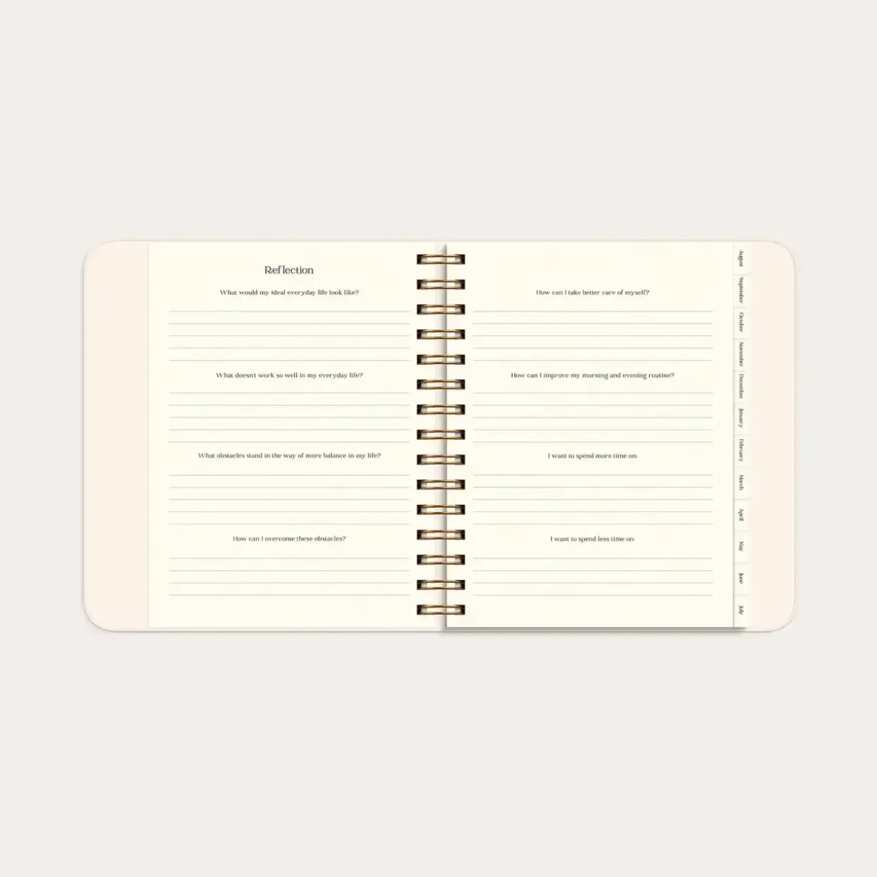 Life Planner - 216 x 190mm - Pastel flowers - 2026/2027 - Mayland - 93123727