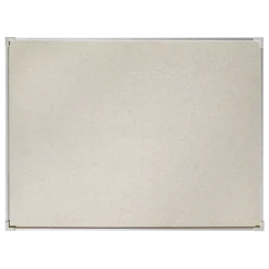 Lintex Boarder opslagstavle med naturstof og aluminiumsramme - 150 x 120 cm