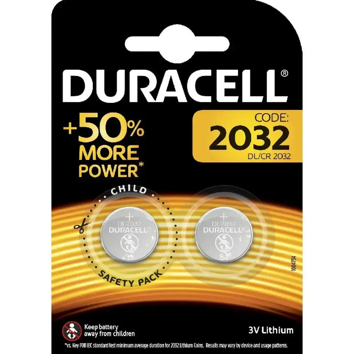 Lithium Batteri - Duracell Electronics 2032 - 3V - 2 stk