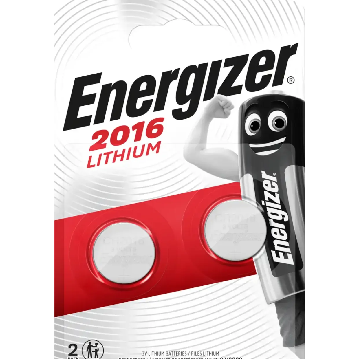 Lithium batteri Energizer CR2016 - Køb minimum 10 stk.