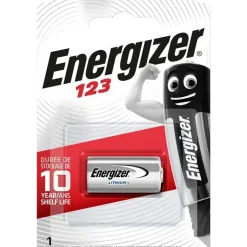 Lithium batteri Energizer Photo CR123 - Køb minimum 6 stk.