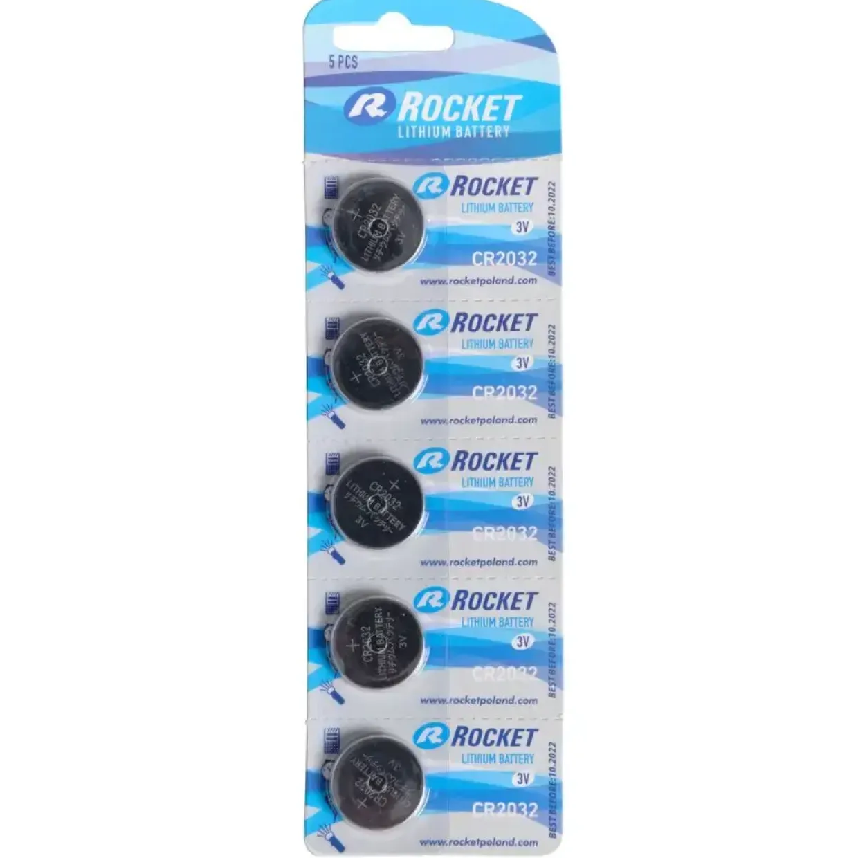 Lithium Batteri Rocket CR2032 3 volt - 5 stk