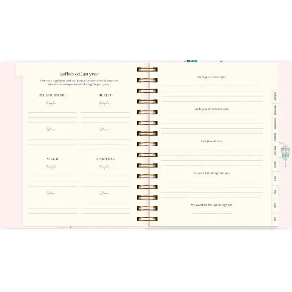 Livsstilskalender - Life Planner Japan Style - 190x216mm - Spiral - 2027 - Mayland - 93121827
