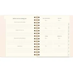Livsstilskalender - Life Planner Delicate Flowers - 190x216mm - Spiral - 2027 - Mayland - 93121727
