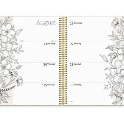 Livsstilskalender - Life Planner Bloom - 160x215mm - Spiral - 2027 - Mayland - 27227600
