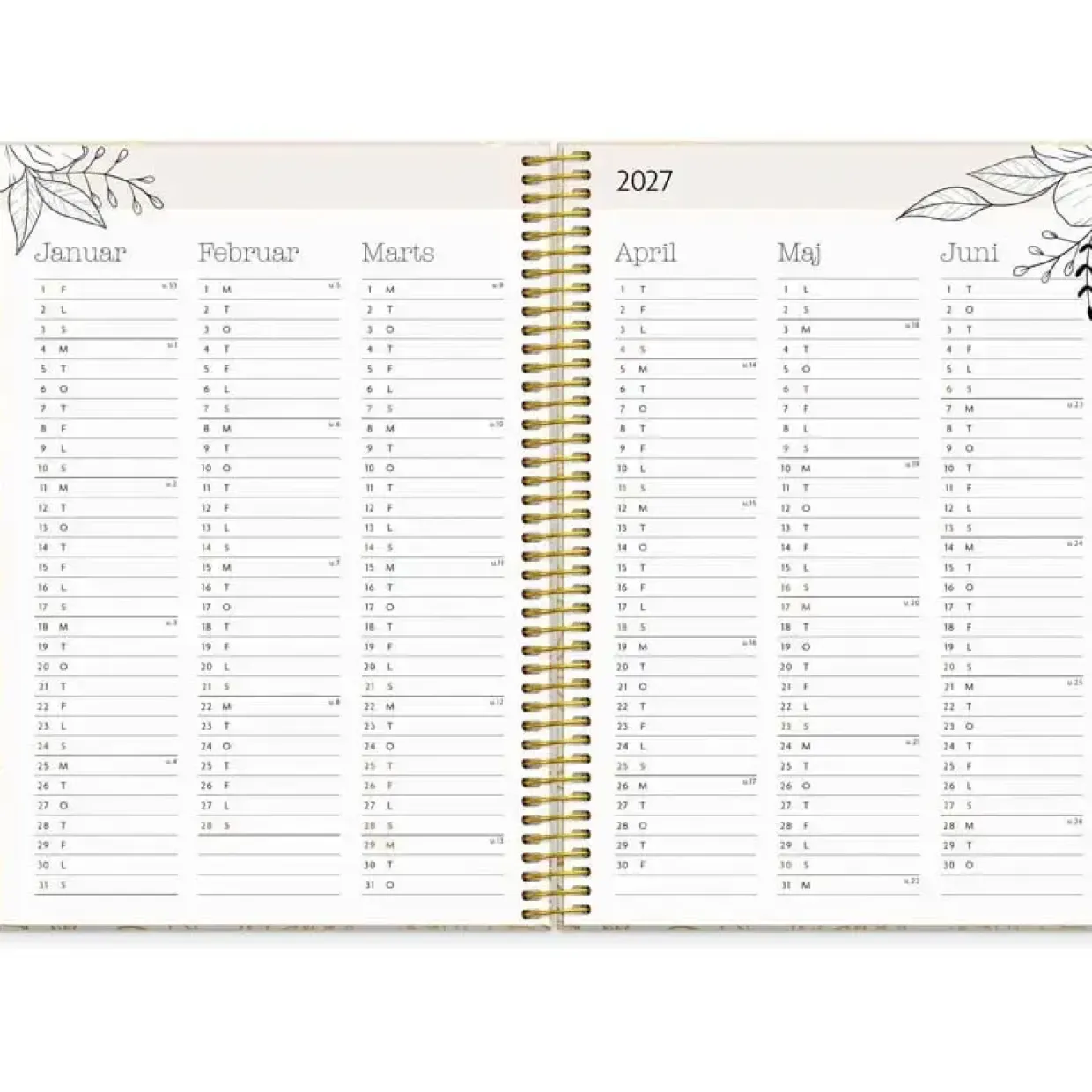 Livsstilskalender - Life Planner Dream & Do - 169x234mm - 2027 - Mayland - 27226600
