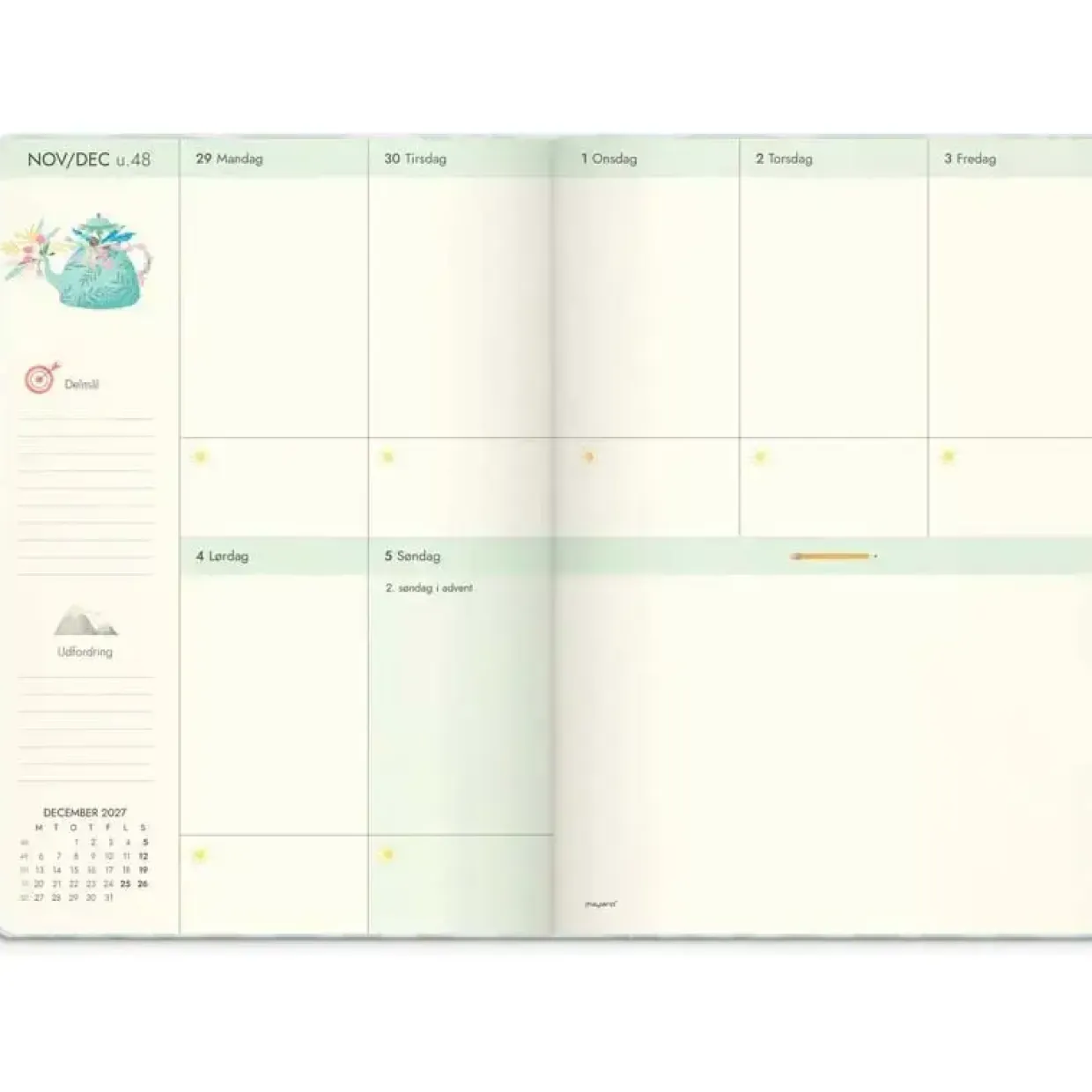 Livsstilskalender - Life Planner Dream & Do - 169x234mm - 2027 - Mayland - 27226600