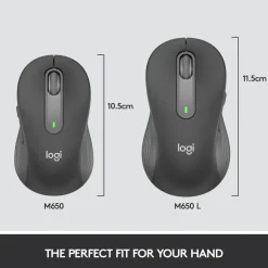 Logitech Signature M650 L - Trådløs mus - Graphite