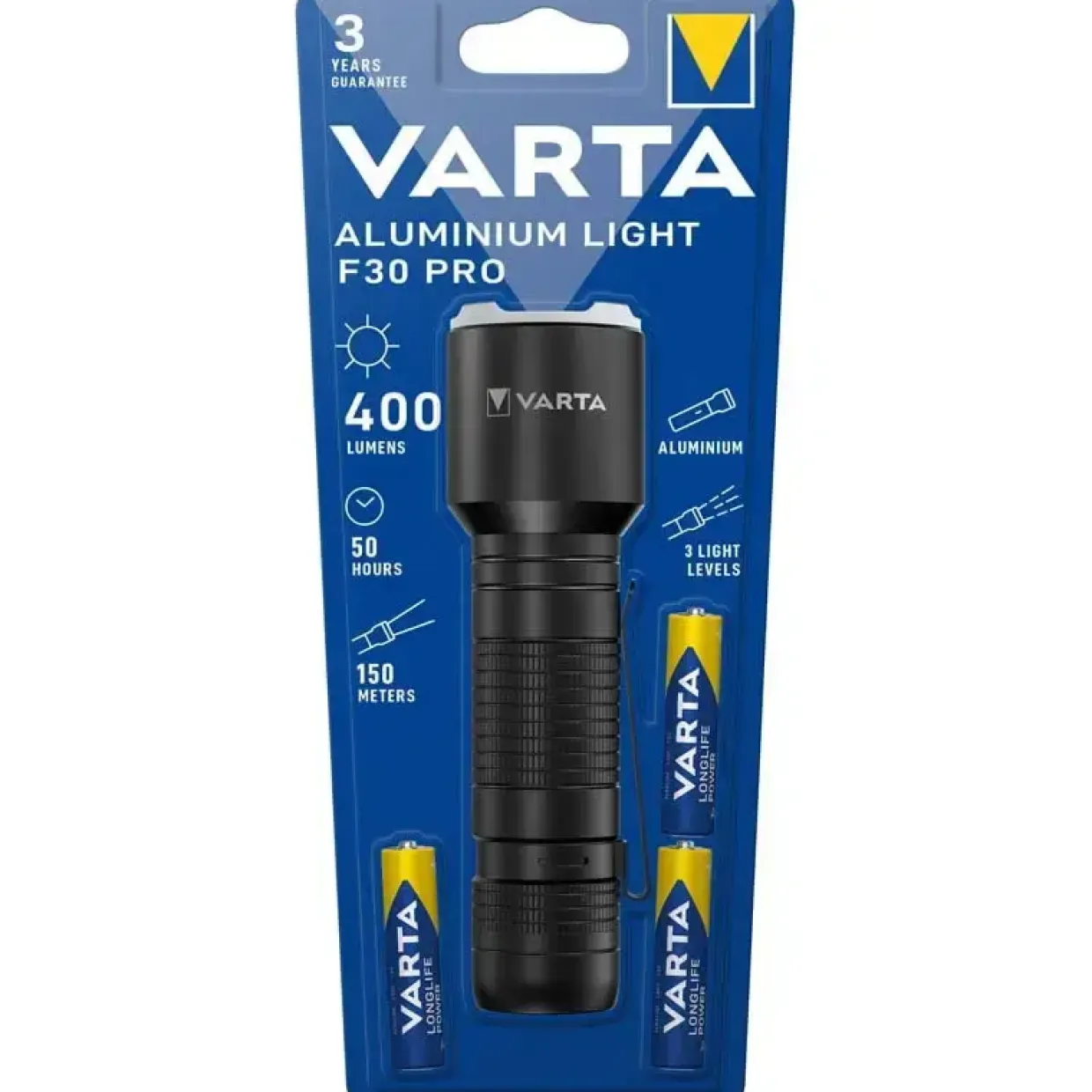 Lommelygte, Varta F30 Pro - sort